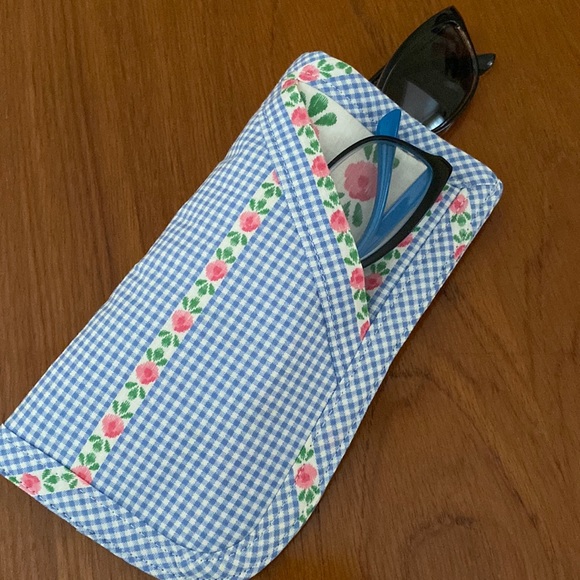 NWOT Handmade VTG Fabric Eyeglass Case - Picture 2 of 11